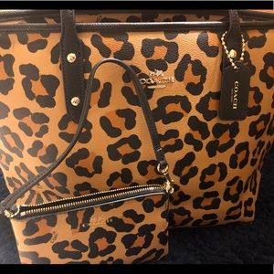 Coach Leopard Print Purse